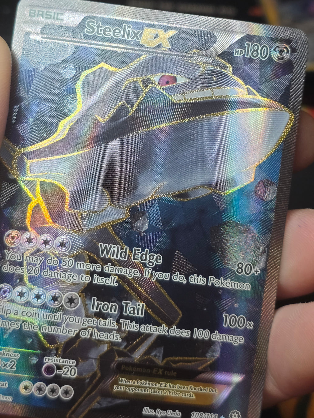 Steelix-EX - 108/114 - Full Art Ultra Rare Steam Siege