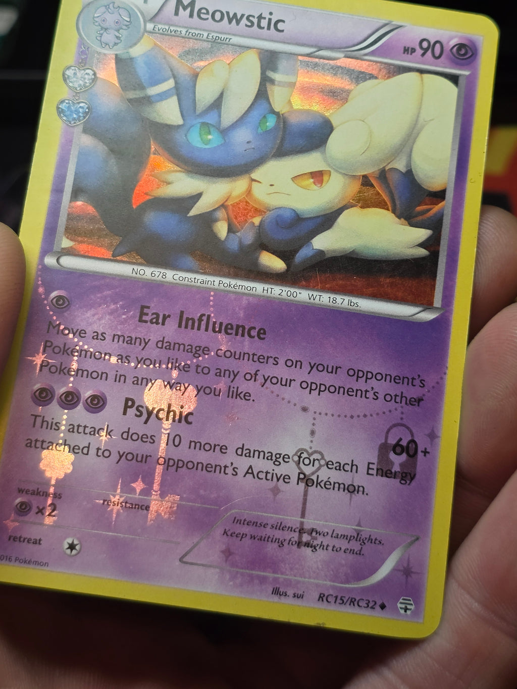 MEOWSTIC RC15/RC32 UNCOMMON GENERATIONS POKEMON HOLO