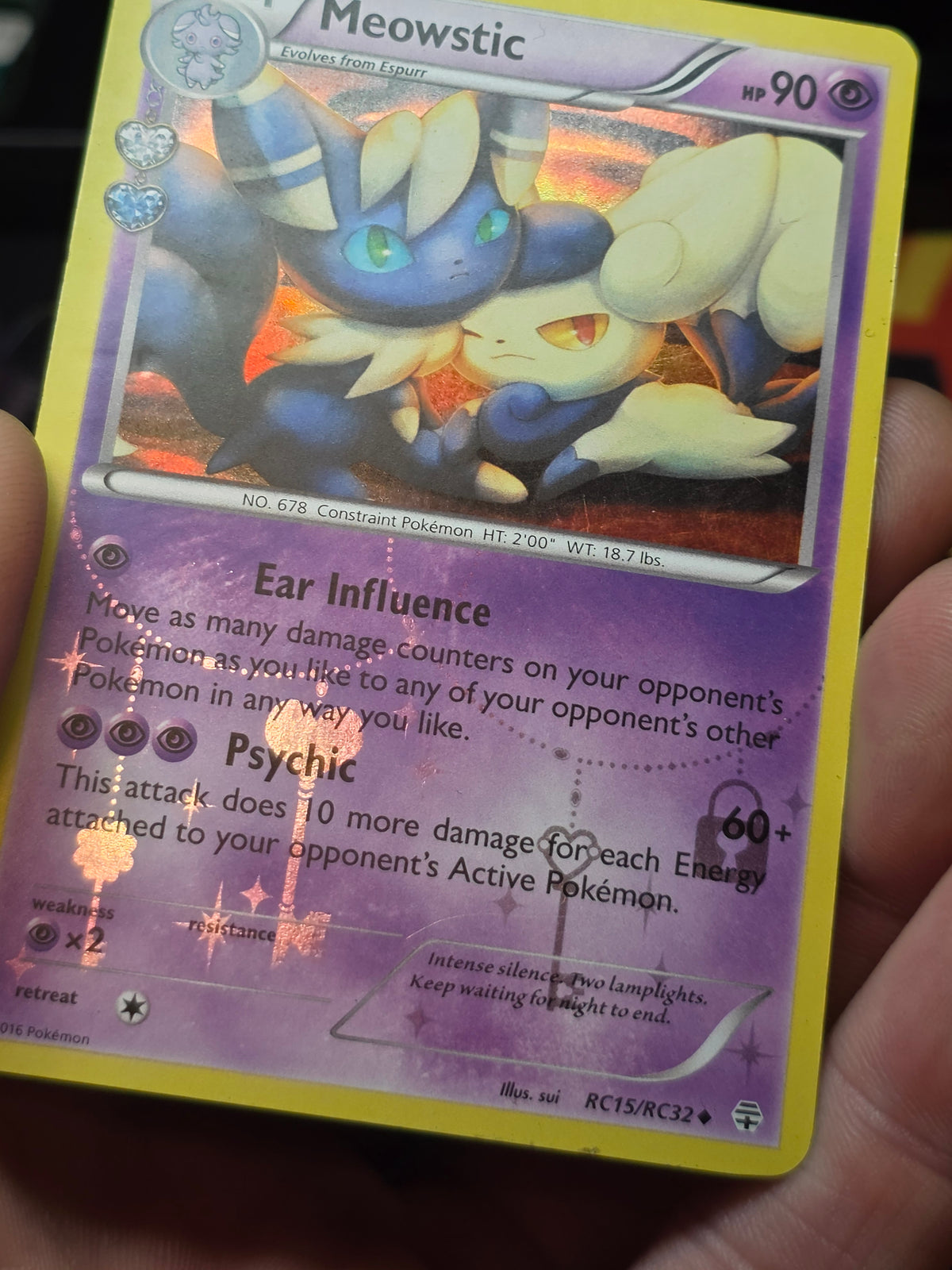 MEOWSTIC RC15/RC32 UNCOMMON GENERATIONS POKEMON HOLO