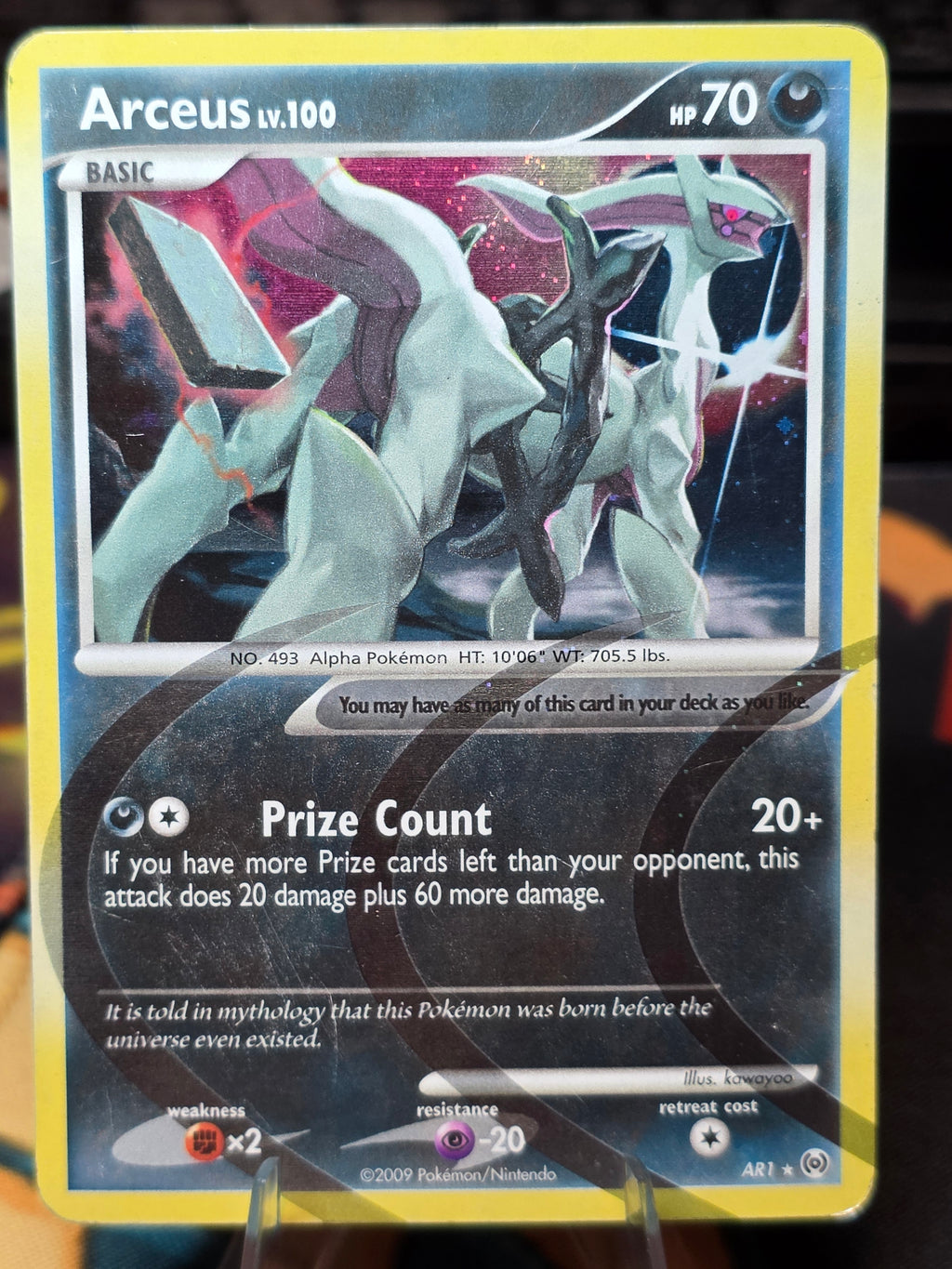Arceus LV. 100 Pokémon Platinum Arceus AR1 Holo Rare