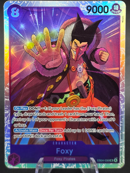 Foxy EB04-036 SR – The Azure Sea’s Seven (OP14) – One Piece