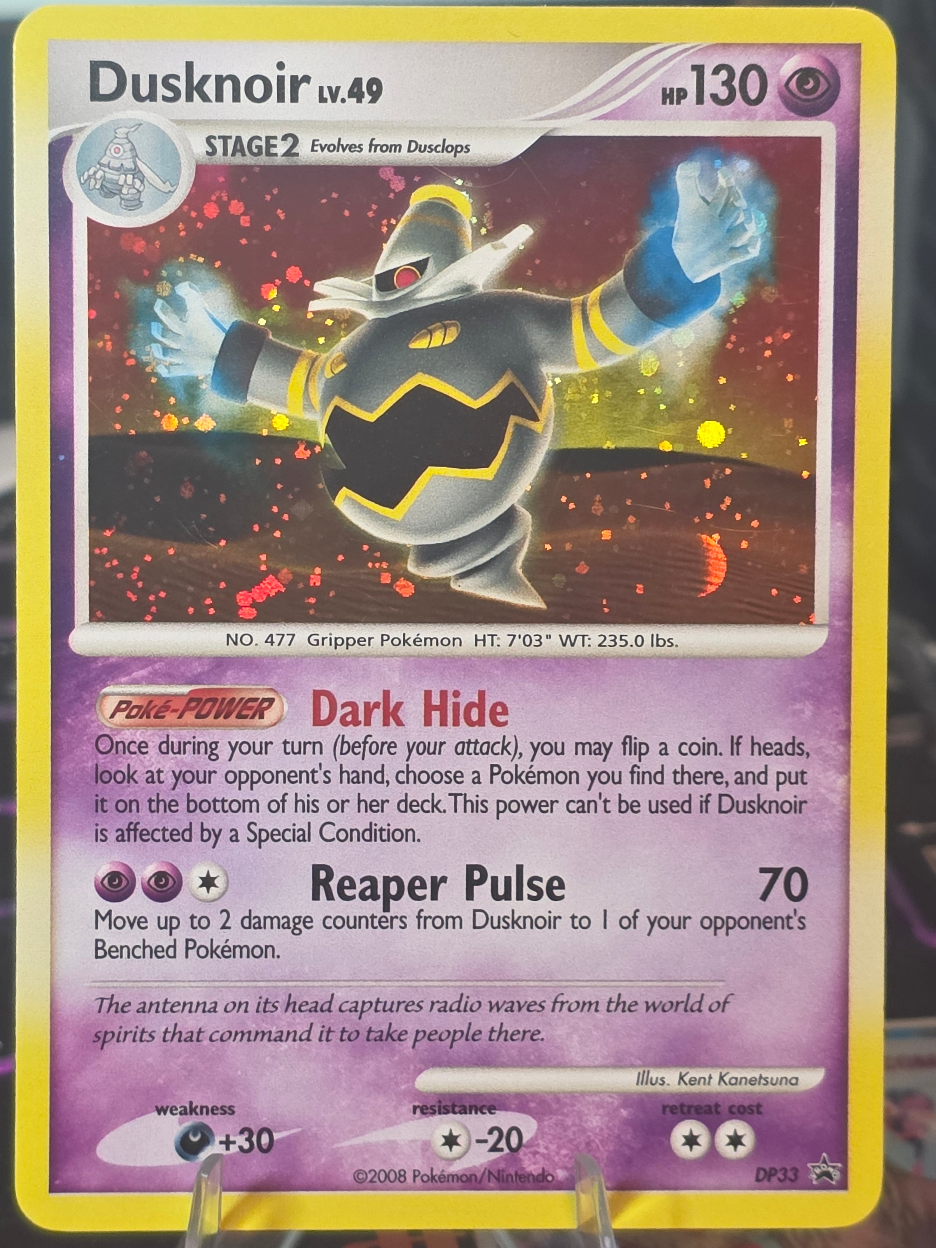 Dusknoir DP33 Diamond & Pearl Black Star Promo Pokemon Card