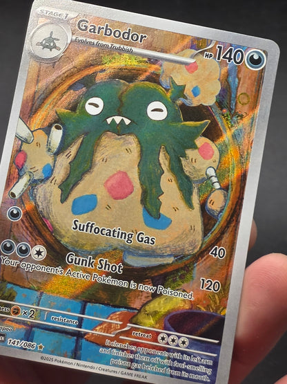Garbodor 141/086 Holo Illustration Rare White Flare Pokémon