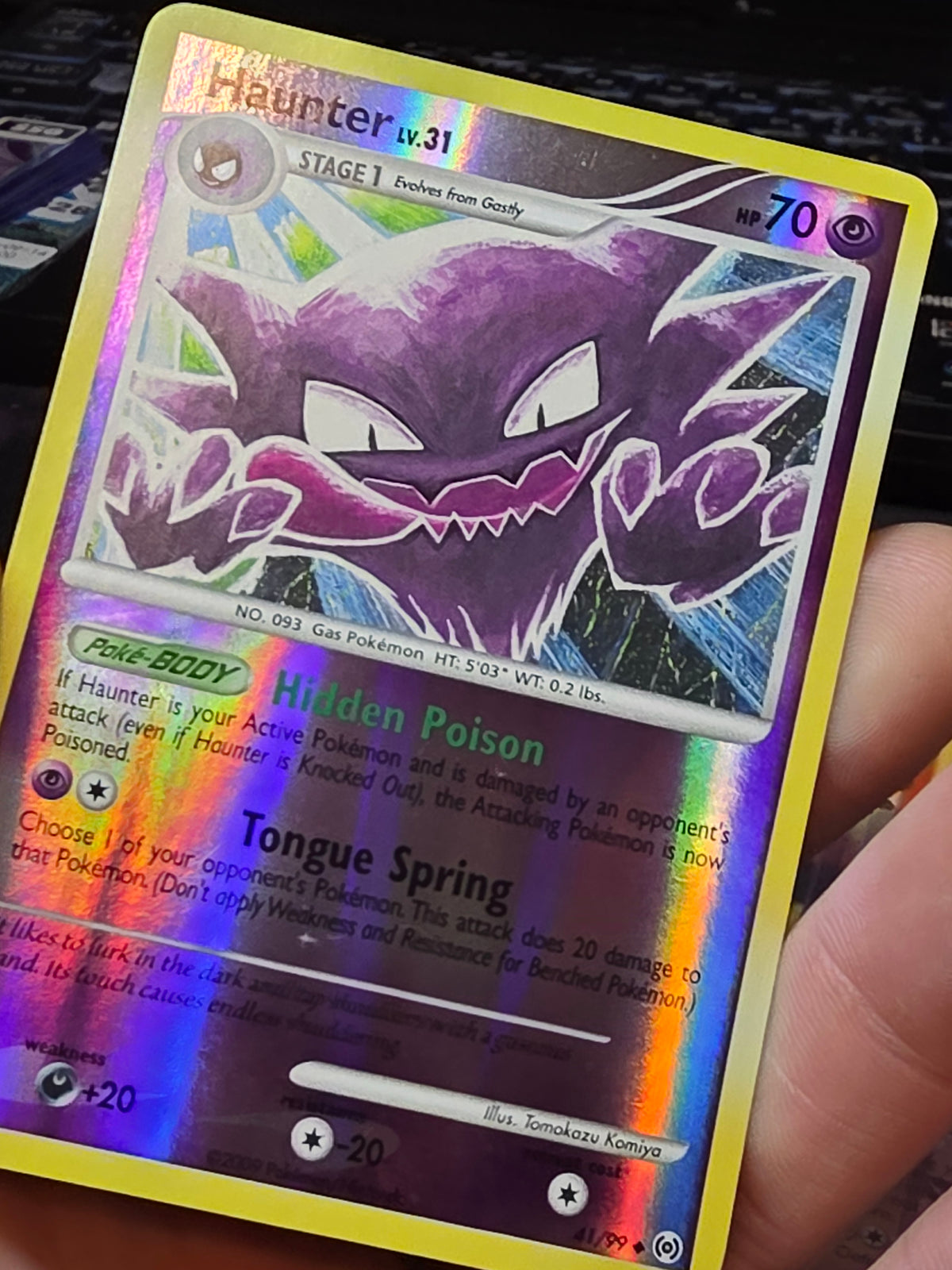 Haunter 41/99 Arceus Reverse Holo (Tomokazu Kamiya)