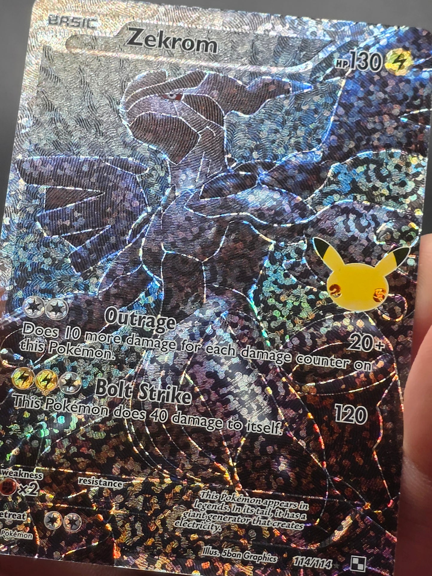 Zekrom 114/114 Celebrations: Classic Collection NM Pokemon