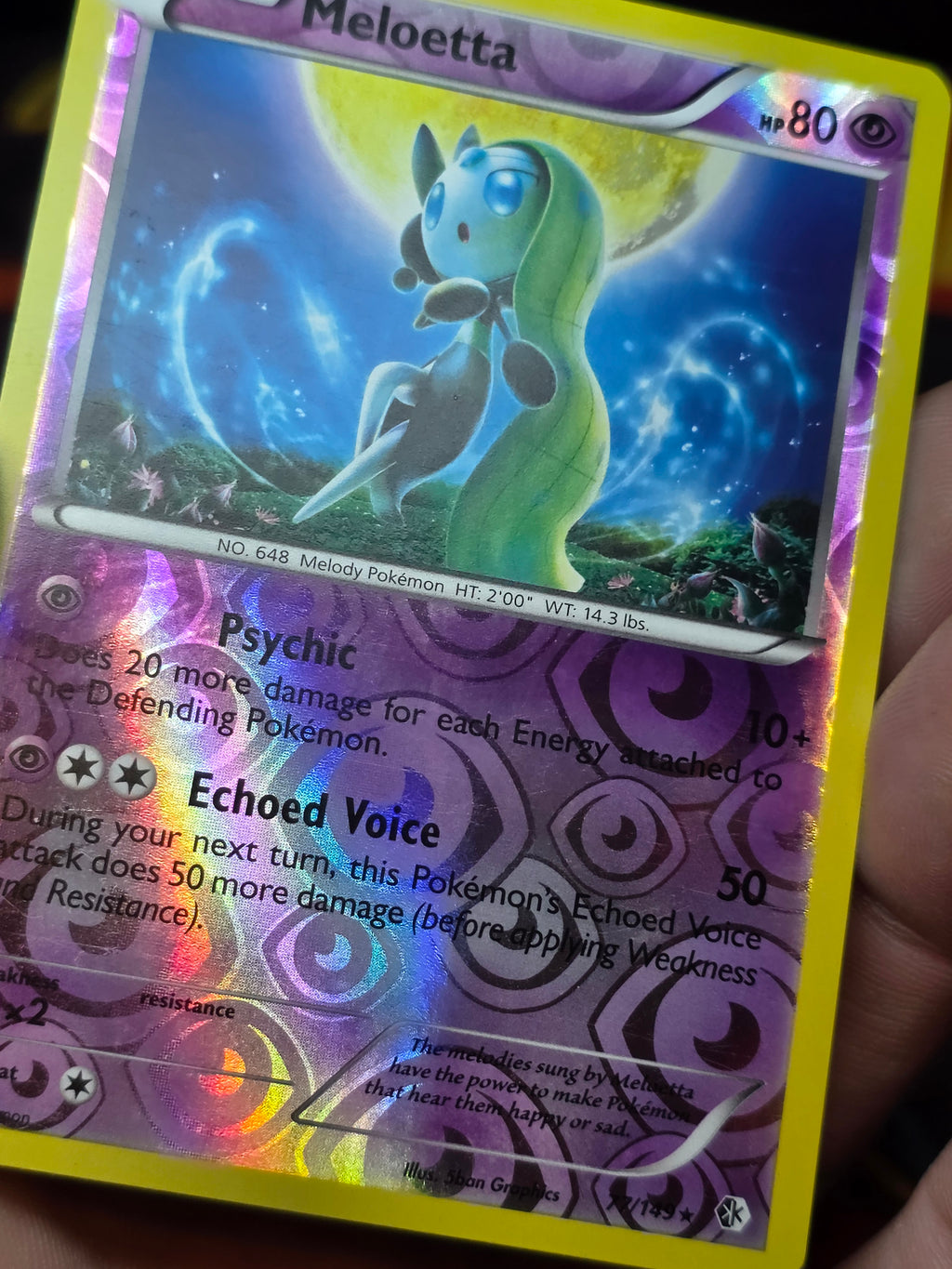 Meloetta 77/149 Boundaries Crossed Reverse Holo