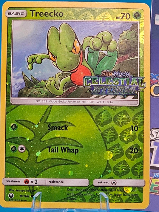 Treecko 8/168 LP Reverse Holo Foil Celestial Storm Stamped Pokemon Promo