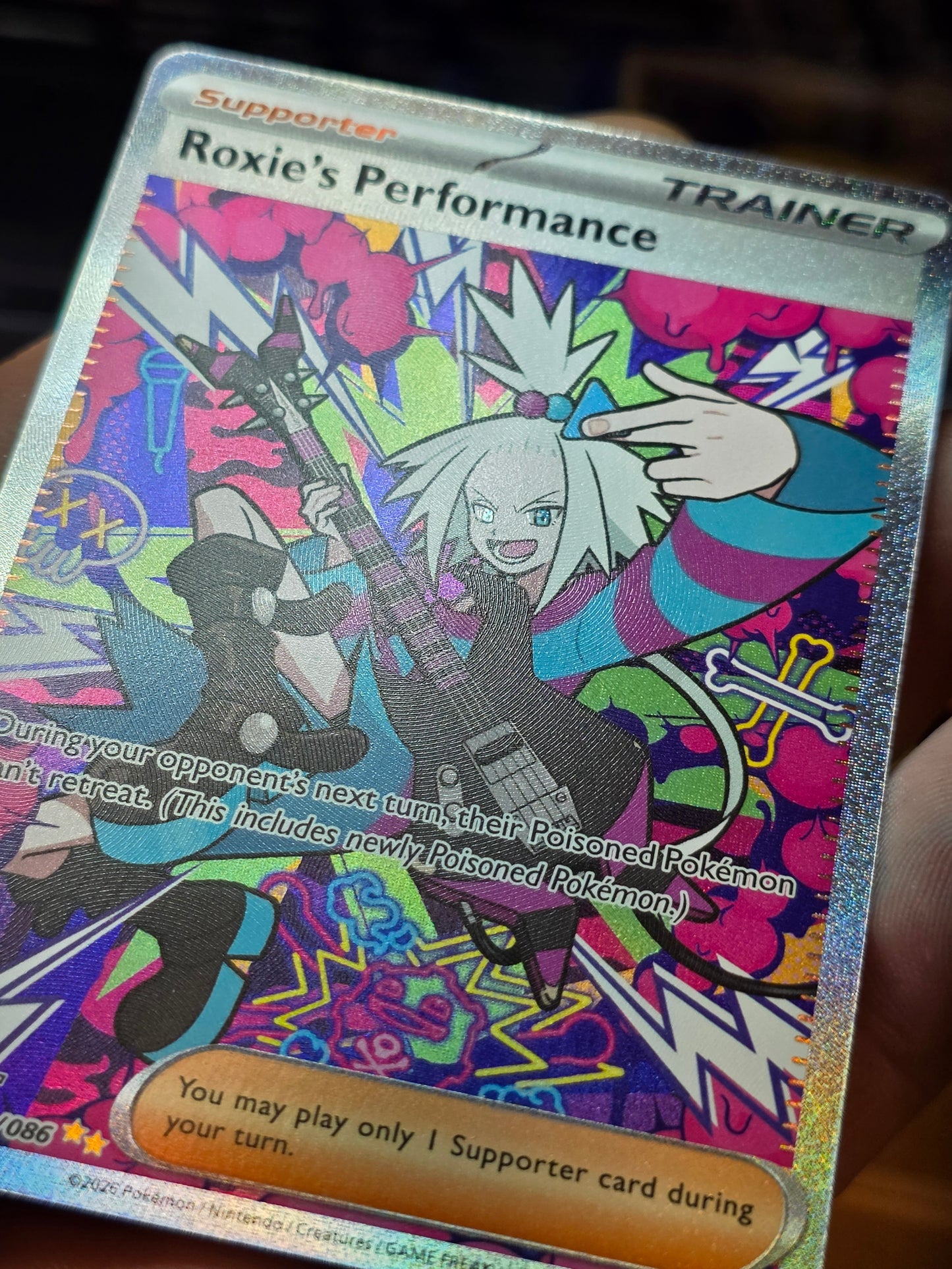 Roxie's Performance 121/086 Special Illustration Rare Chaos Rising Pokemon NM