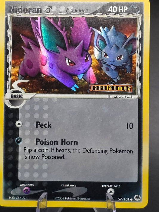 Nidoran Dragon Frontiers Stamped 57/101 Reverse Holo LP