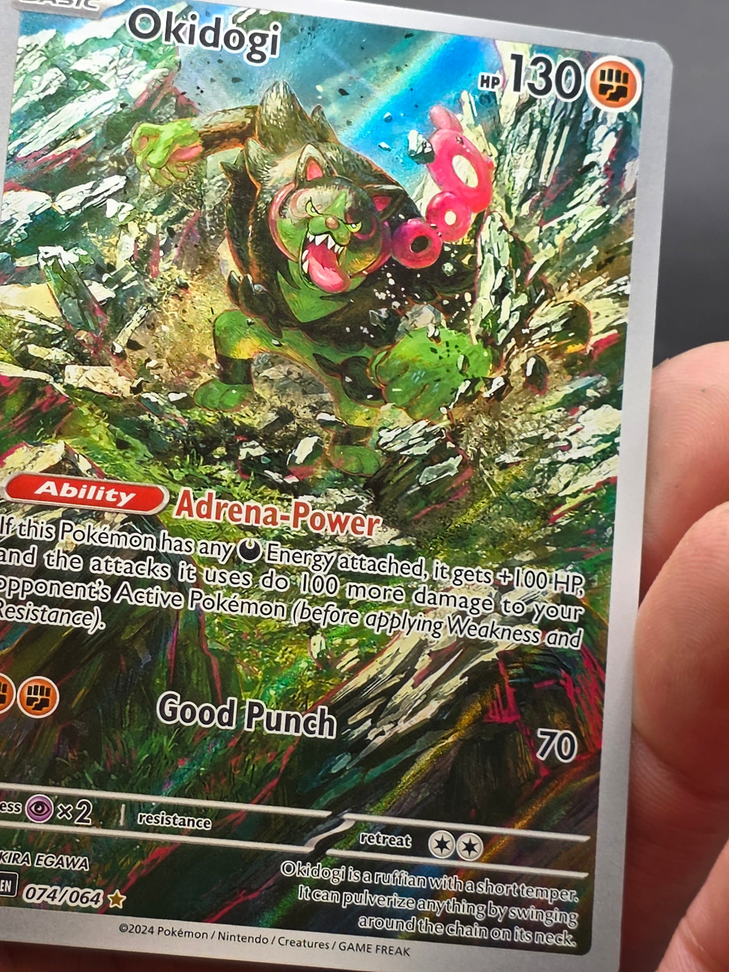 Okidogi Holofoil 074/064 Illustration Rare SV: Shrouded Fable Near Mint