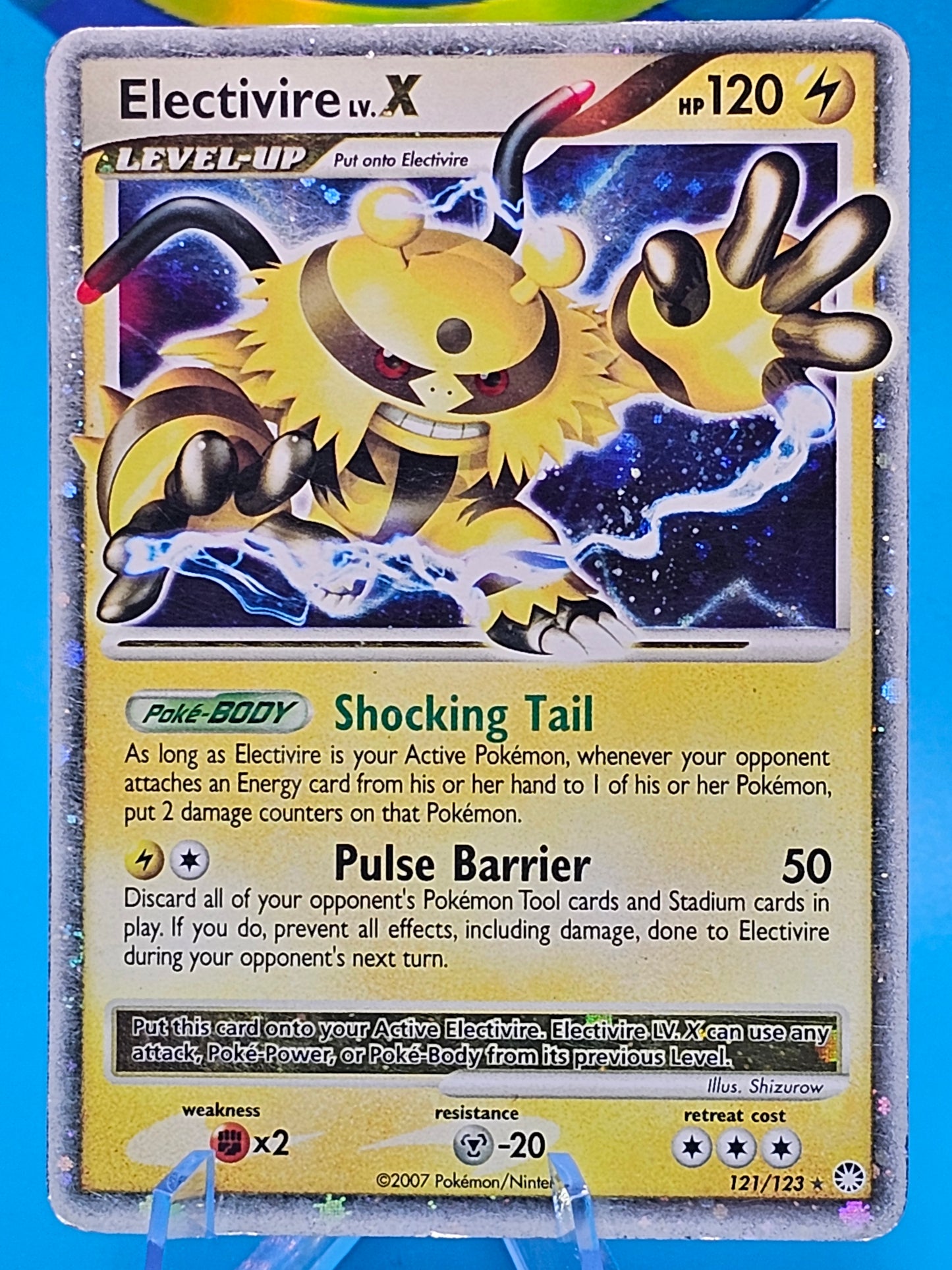 Pokémon Electivire LV X Mysterious Treasures 121/123 Holo Ultra Rare