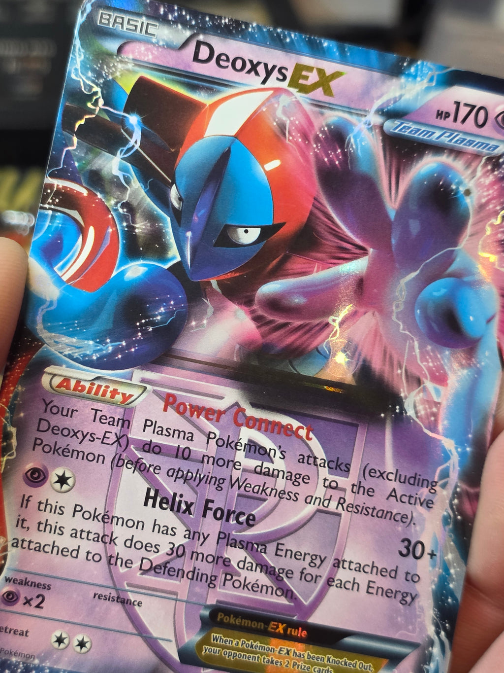 Deoxys EX (Team Plasma) Plasma Freeze Ultra Rare 53