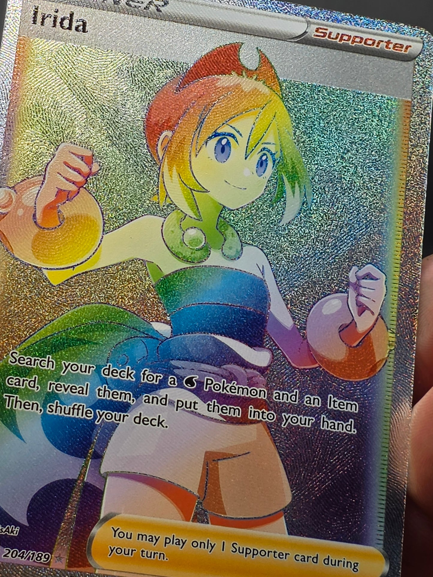 Irida Rainbow Rare Full Art 204/189 Astral Radiance Trainer Supporter NM