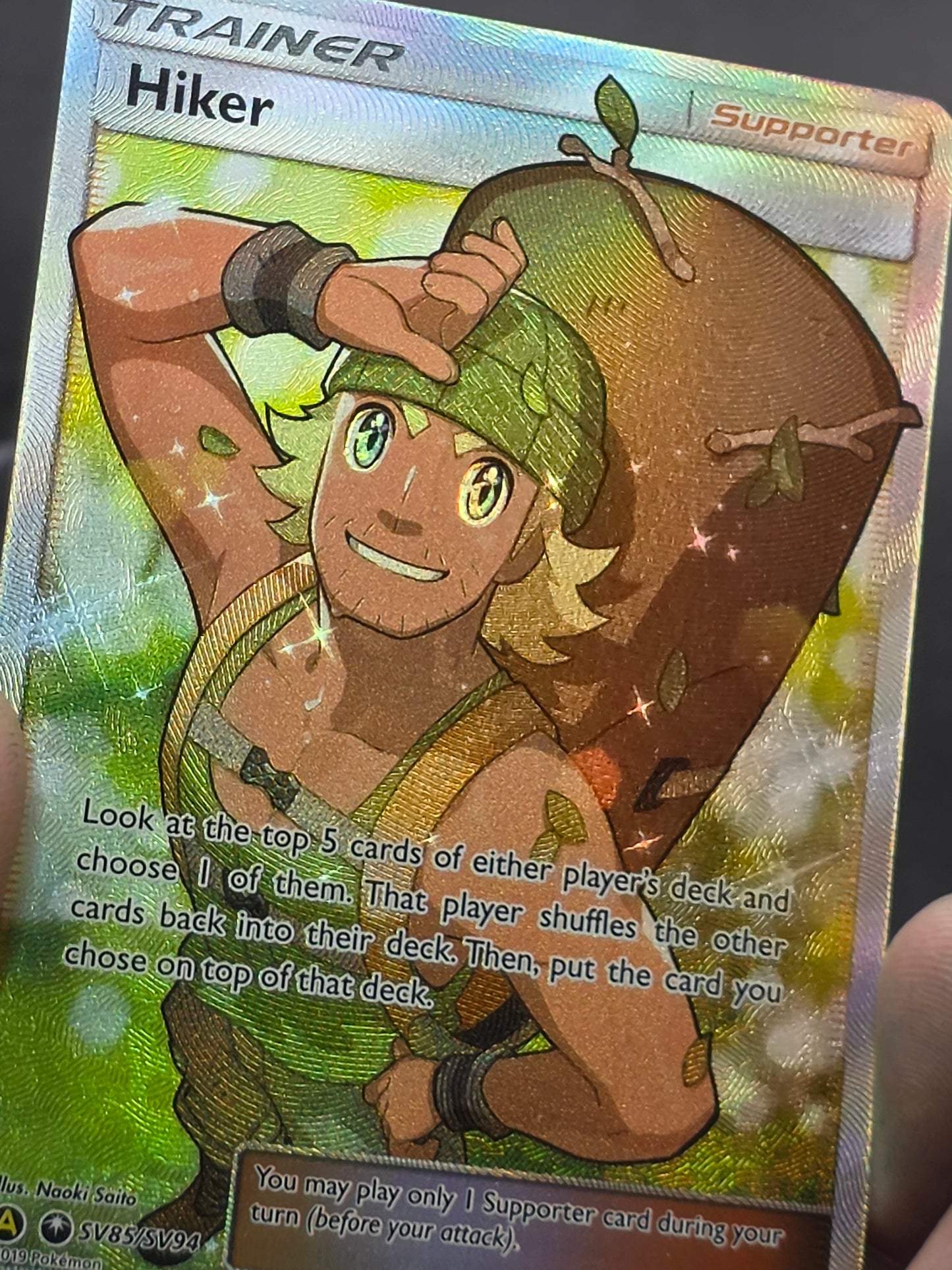 Hiker SV85/SV94 Full Art Hidden Fates Near Mint