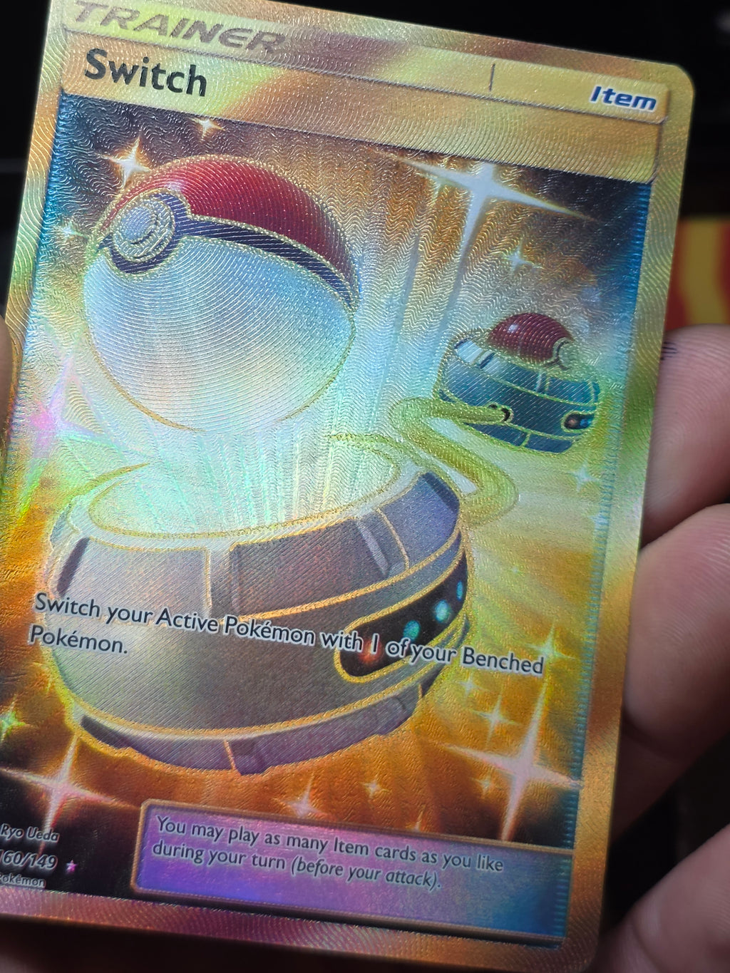 Switch (Secret) Sun & Moon Base Set Secret Rare 160