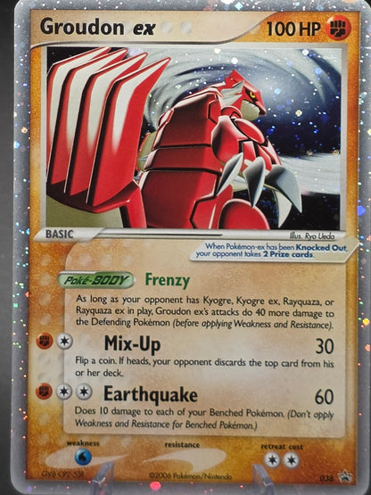 Groudon EX 038 — Excellent Condition — Black Star Promo