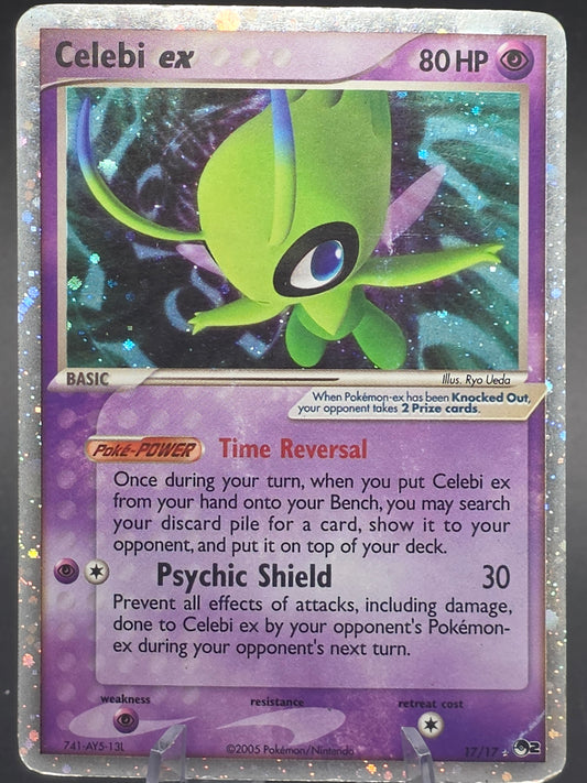 Celebi EX POP Series 2 17/17 Holo Foil Ultra Rare Pokemon mphp