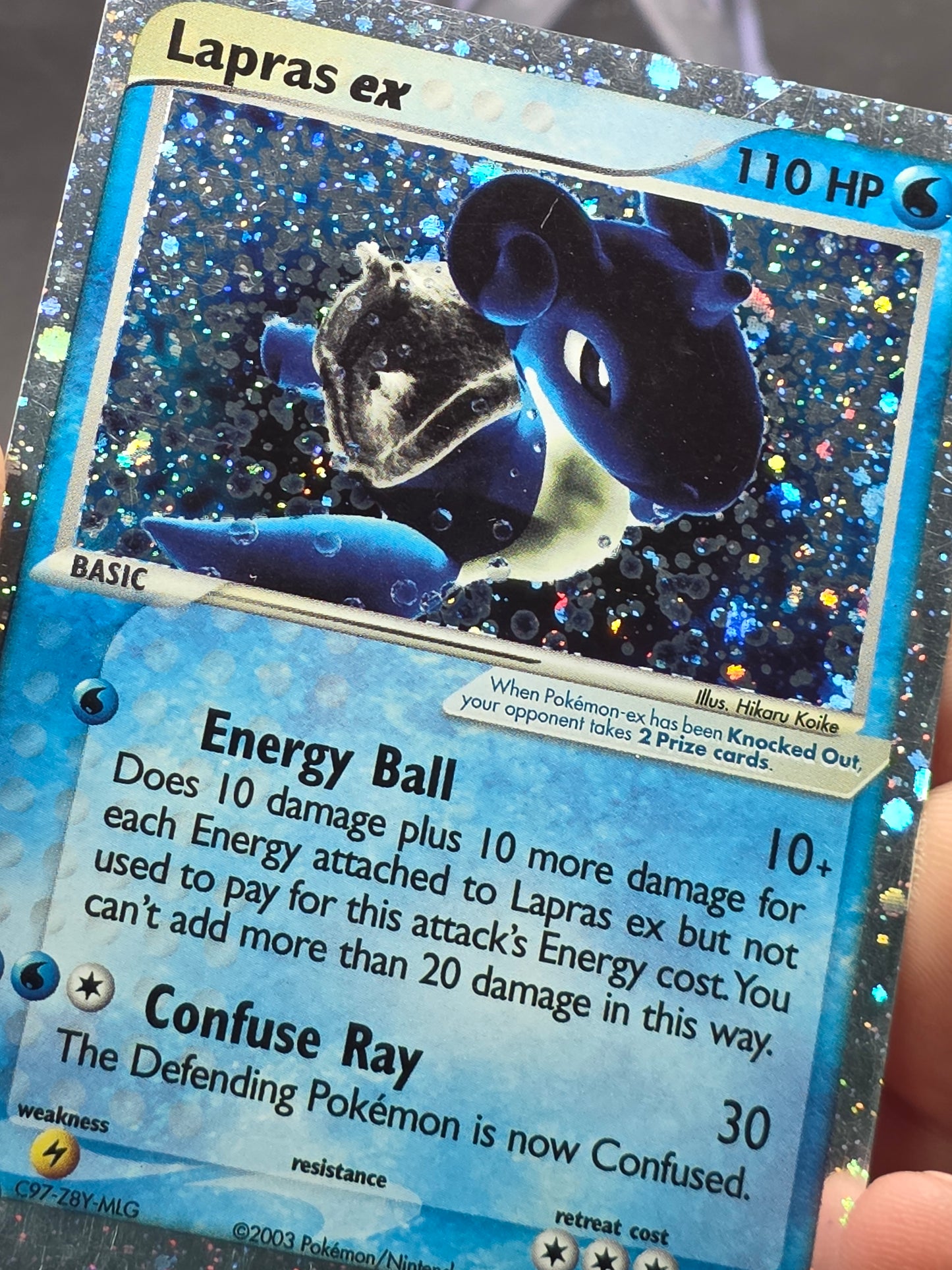 Lapras ex 99/109 Ruby and Sapphire Holo Ultra Rare Pokemon