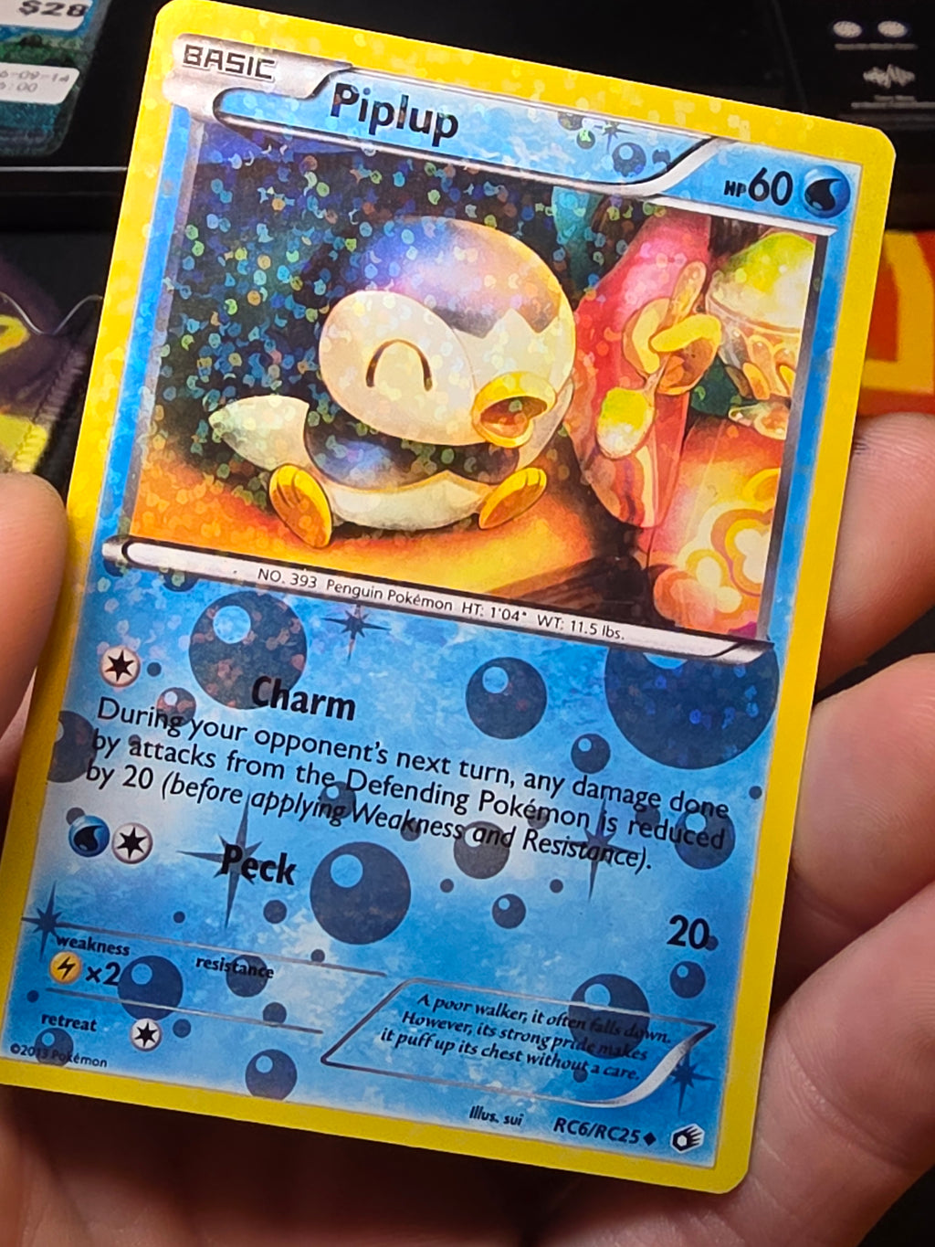 Piplup RC6/RC25 Legendary Treasures: Radiant Collection Holo