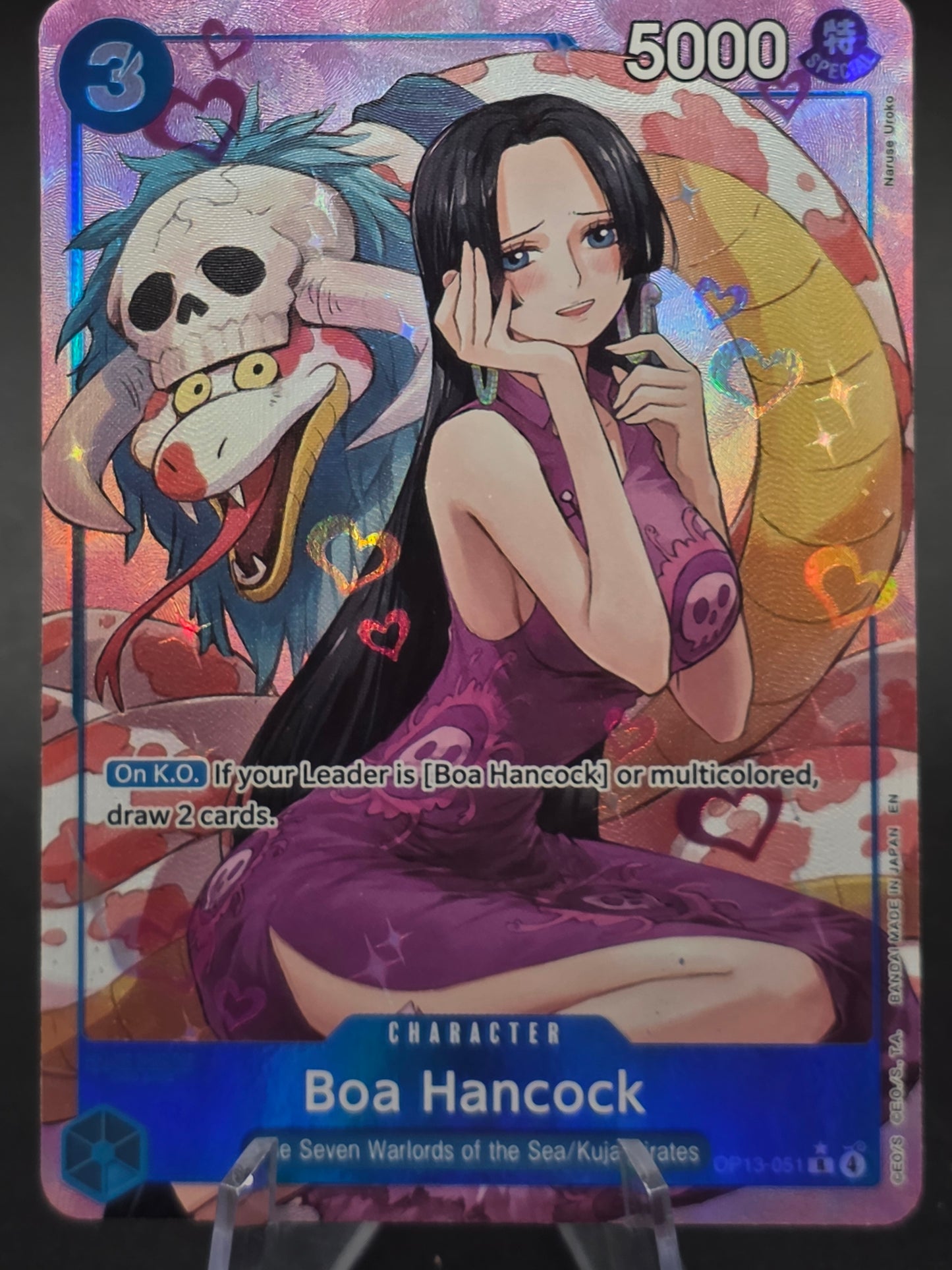 Boa Hancock Alt Art OP13-051 R One Piece Carrying On His Will English NM
