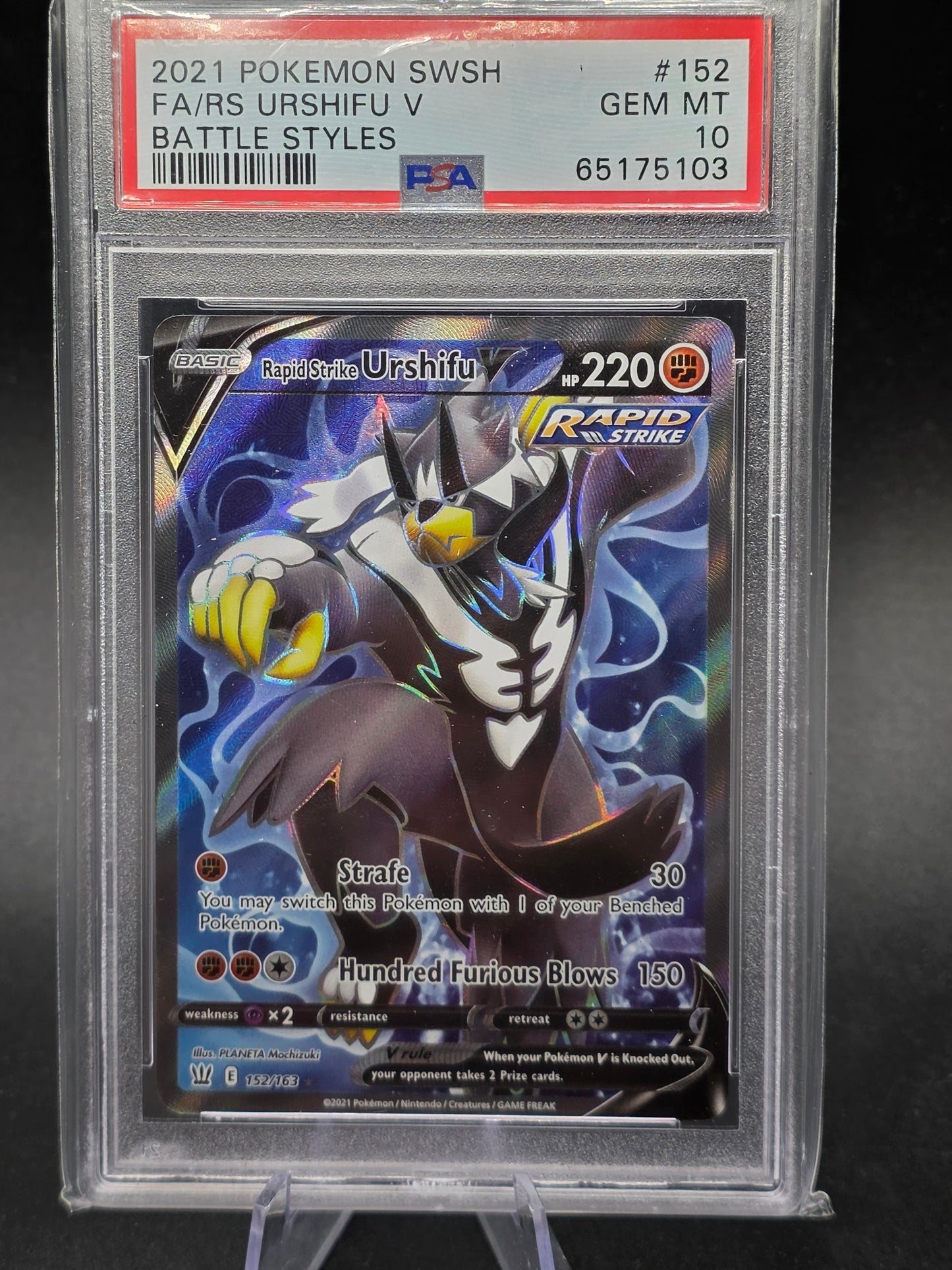 Rapid Strike Urshifu V 152/163 PSA 10