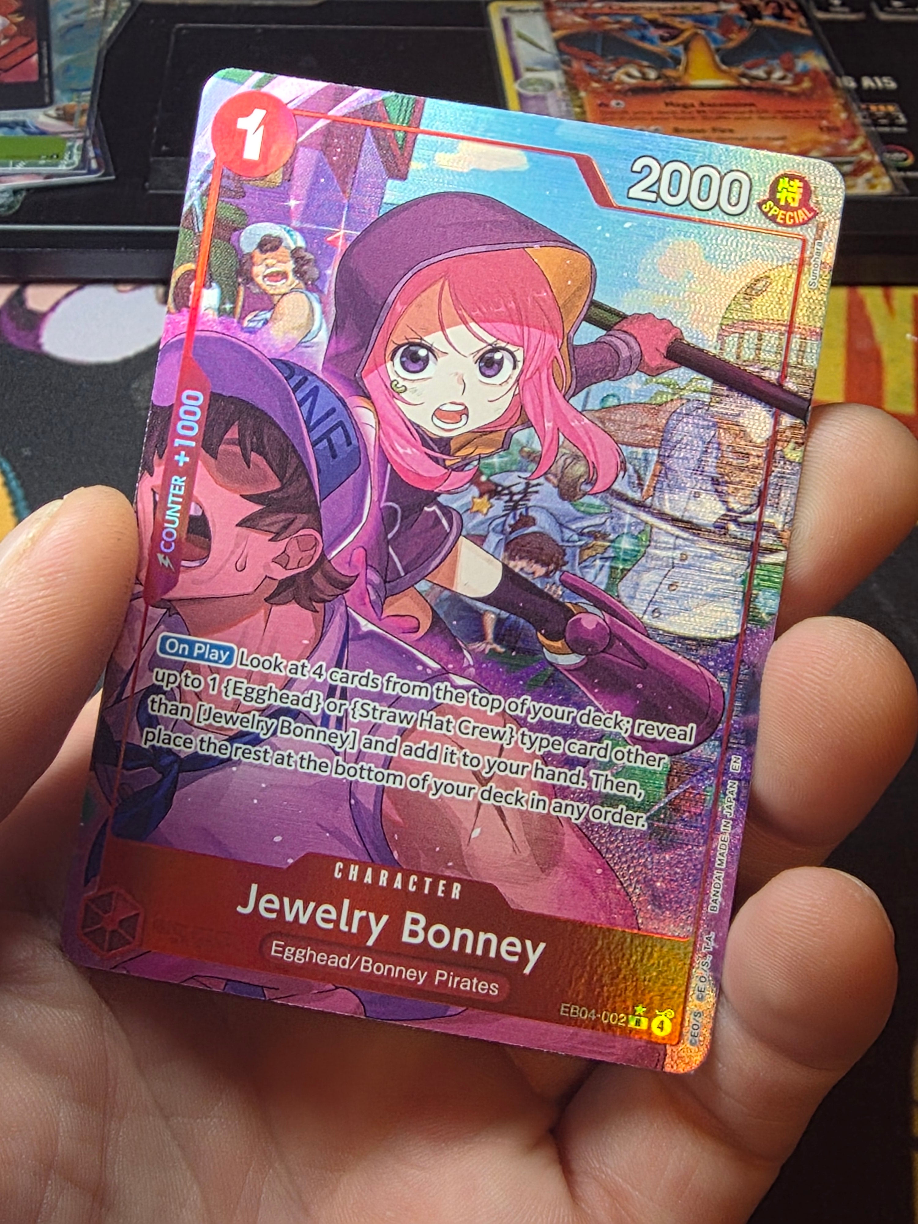 Jewelry Bonney EB04-002 OP15 Alt Art R Adventure on Kami’s Island NM One Piece