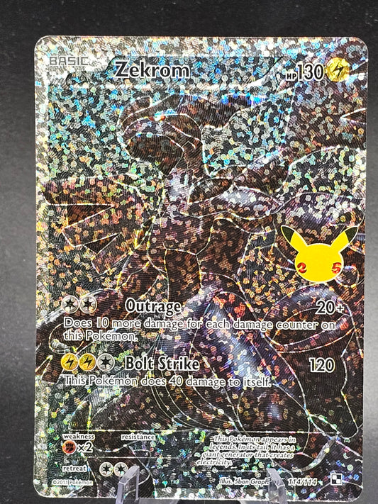 Zekrom Full Art Celebrations #114/114 Ultra Rare Pokemon Card T4-73 114/114