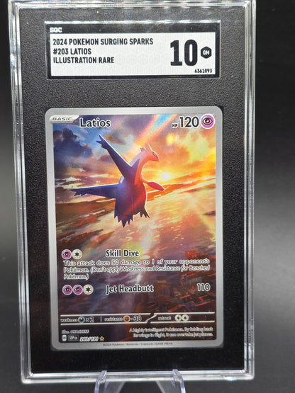 SGC 10 Surging Sparks Latios Illustration Rare #203/191