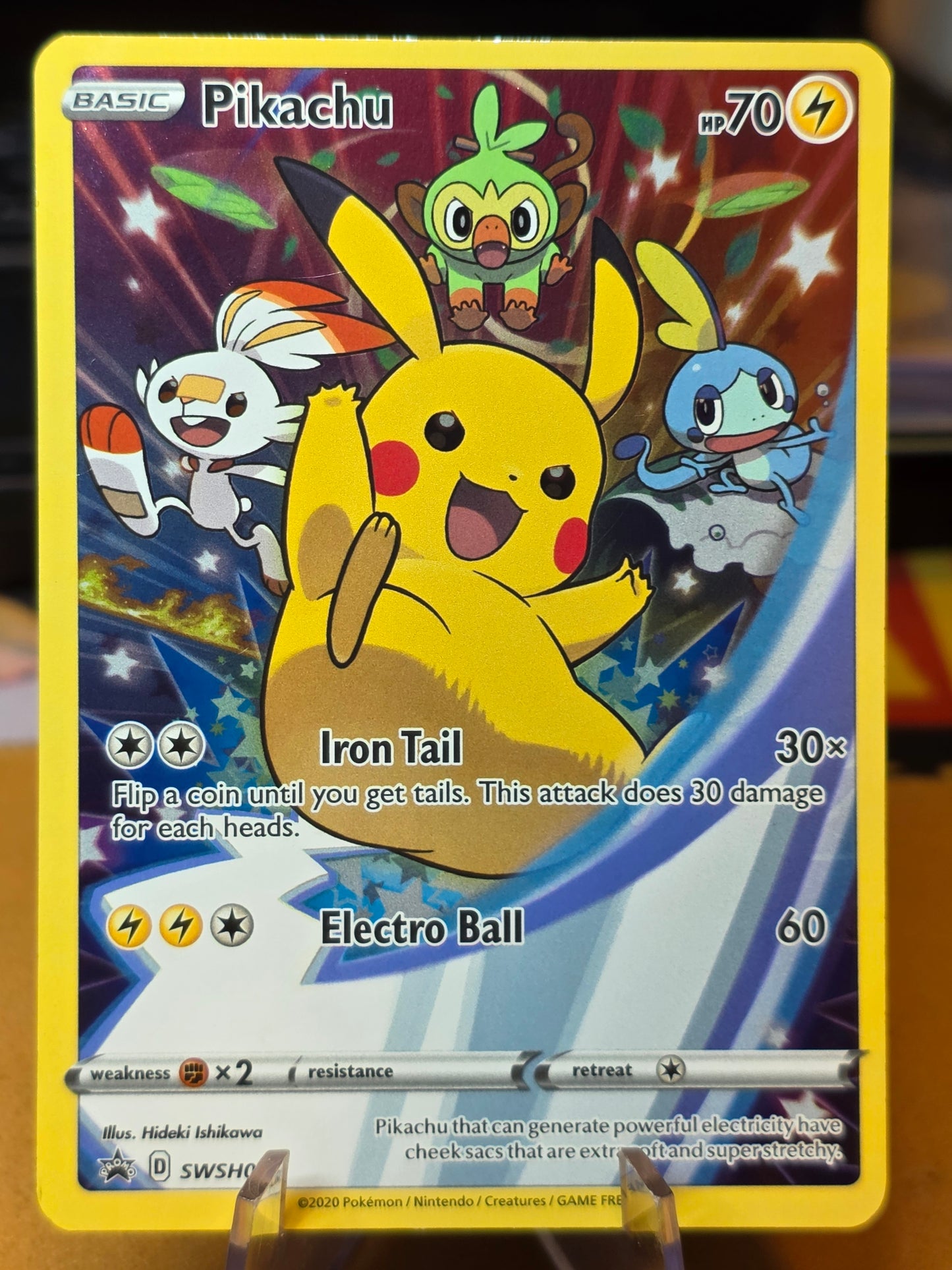 Pikachu 2020 Pokemon Sword & Shield Figure Promo #SWSH020
