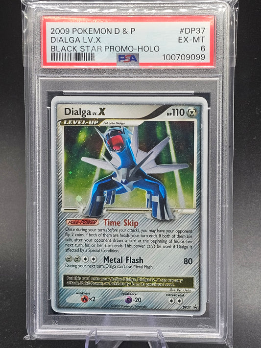 2009 POKEMON BLACK STAR PROMO DIALGA LV X #DP37 ULTRA RARE PSA 6