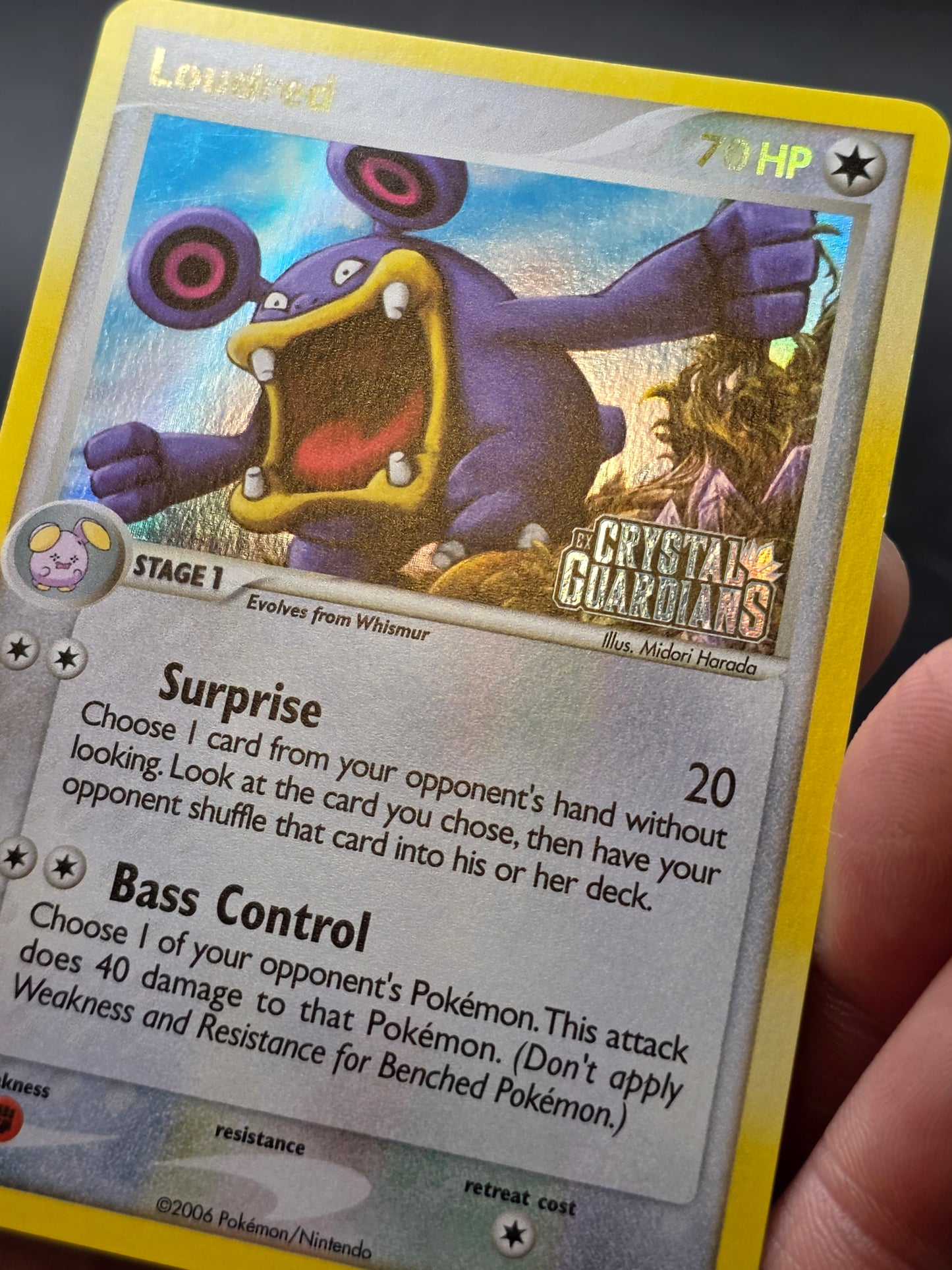 Loudred - 23/100 - Crystal Guardians [Reverse-Holo] - NM