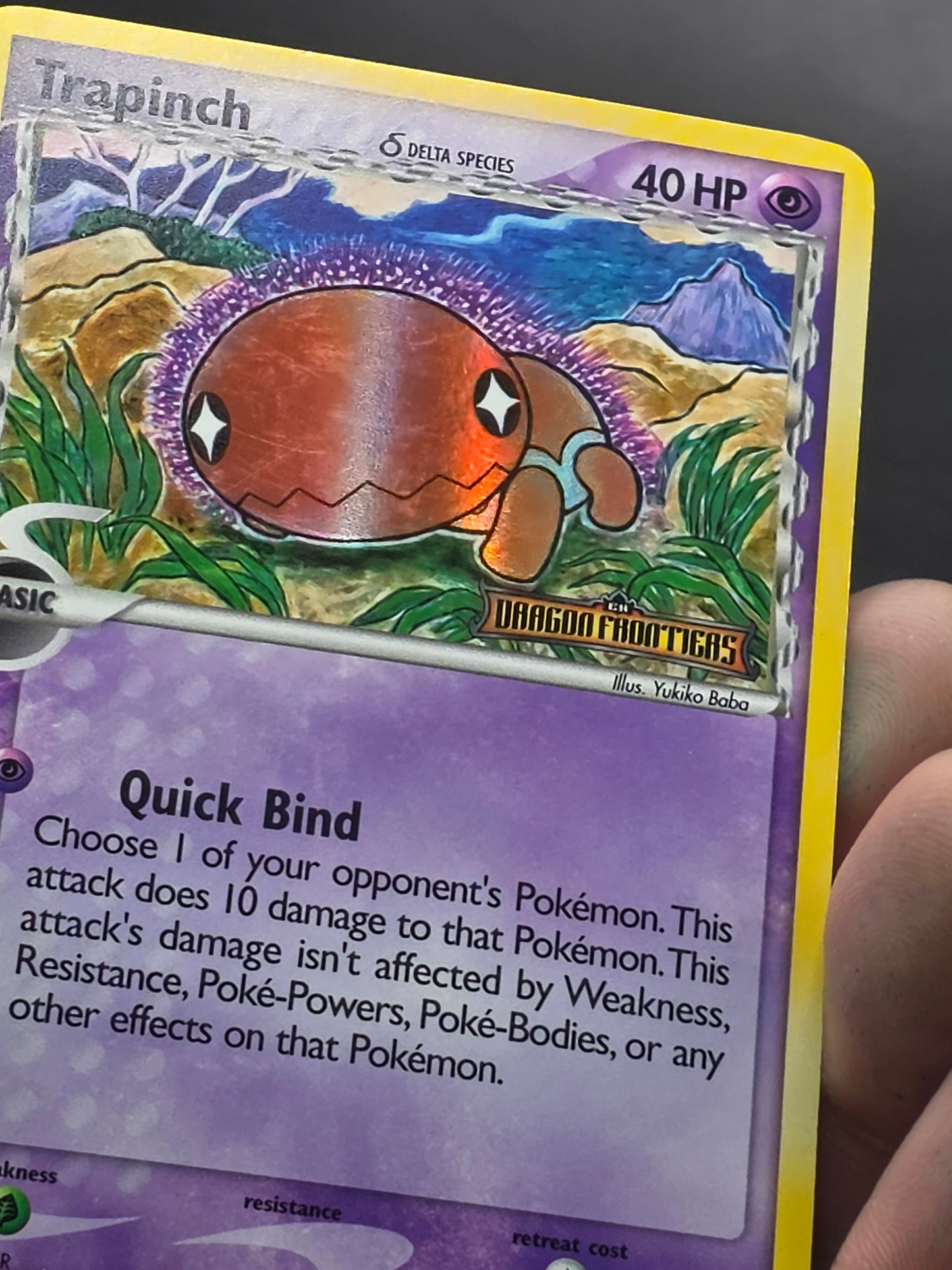 Trapinch 69/101 Reverse Holo Common EX Dragon Frontiers Pokemon Card mp