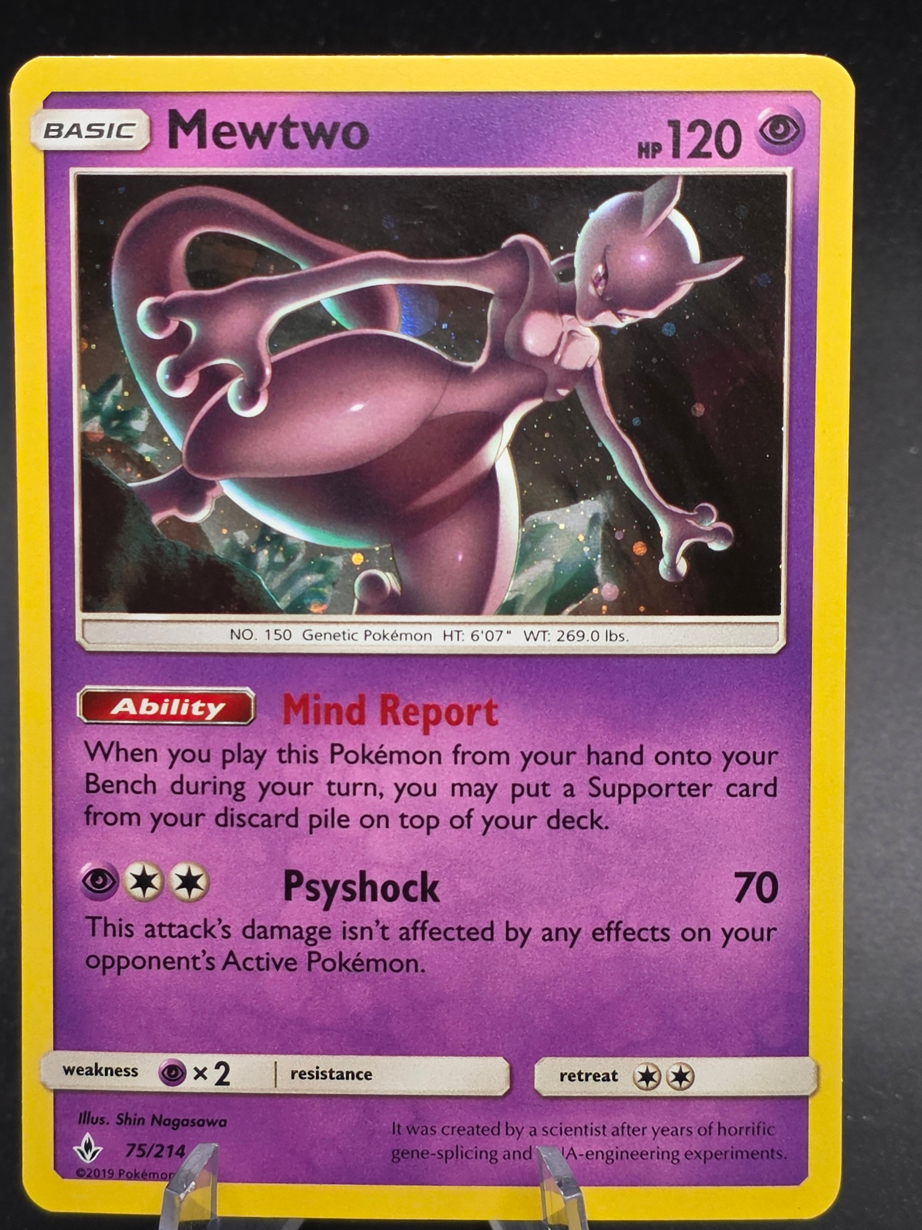 Mewtwo 75/214 Unbroken Bonds Cosmos Holo Costco Exclusive NM | POKEMANCANADA