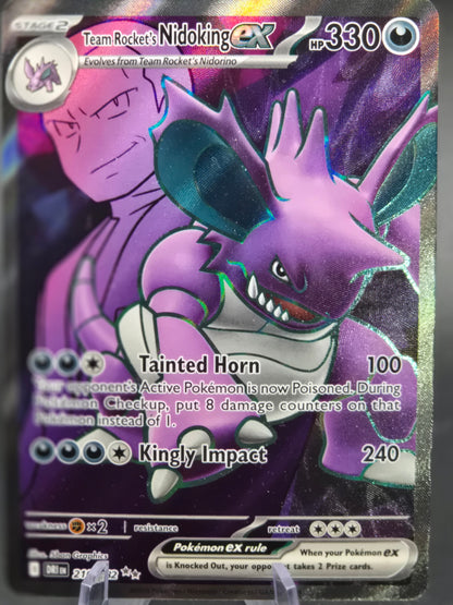 Team Rocket's Nidoking ex 216/182 SV10: Destined Rivals Ultra Rare Pokemon