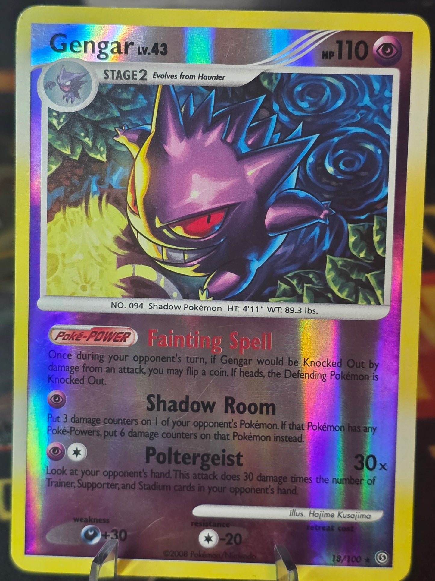 Gengar 18/100 Stormfront Reverse Holo MP