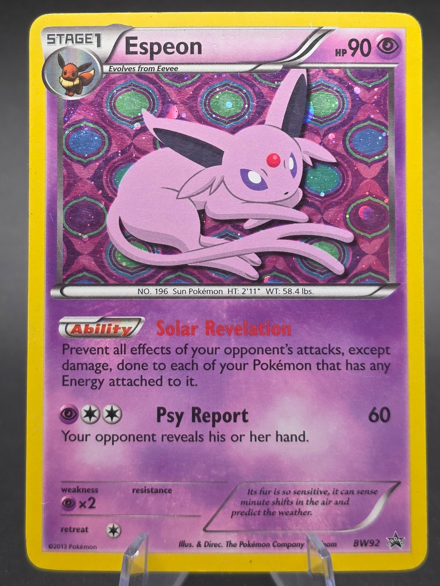 Espeon Holo #BW92 Black & White Promo MP, Pokemon 2013