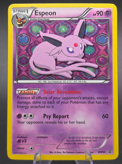 Espeon Holo #BW92 Black & White Promo MP, Pokemon 2013