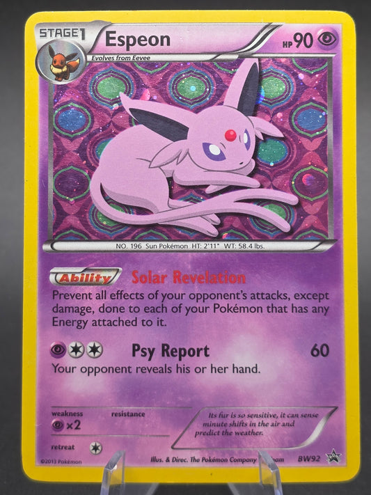 Espeon Holo #BW92 Black & White Promo MP, Pokemon 2013