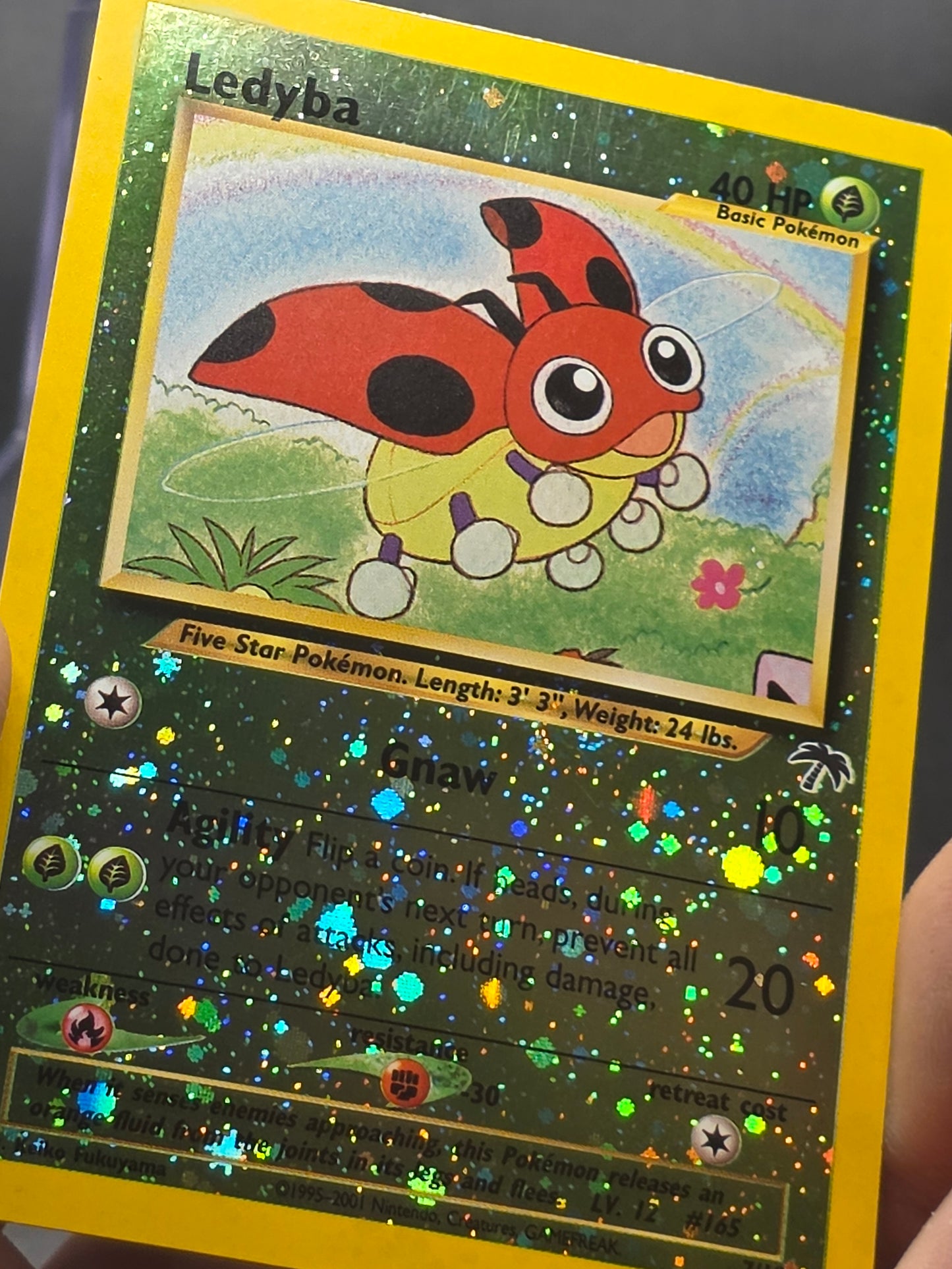 Ledyba - Southern Islands Reverse Holo 7/18 Rare WotC Promo LP