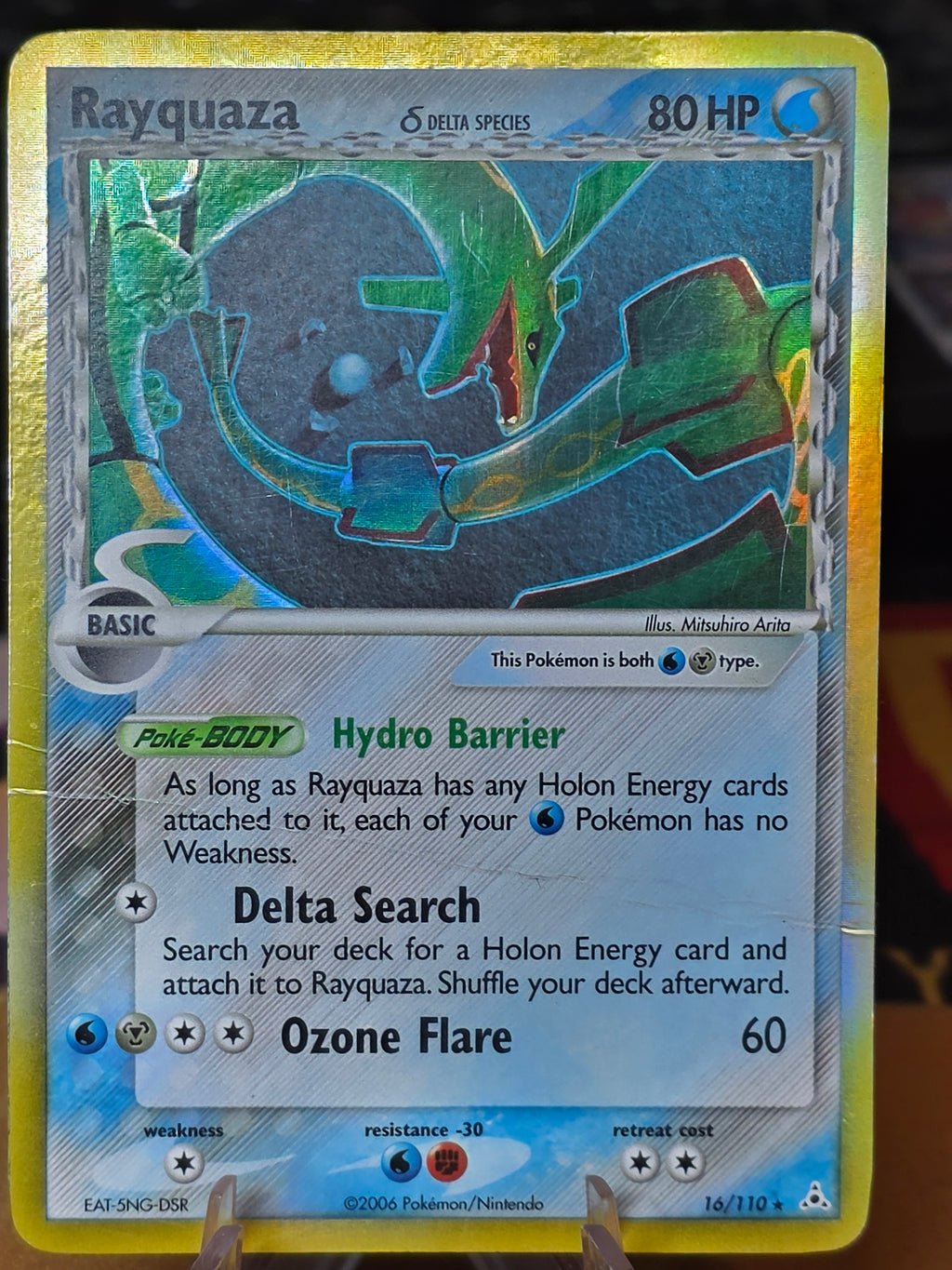 Rayquaza - (Delta Species) 16/110 Holon Phantoms Holo Ultra Rare Pokemon TCG dmg