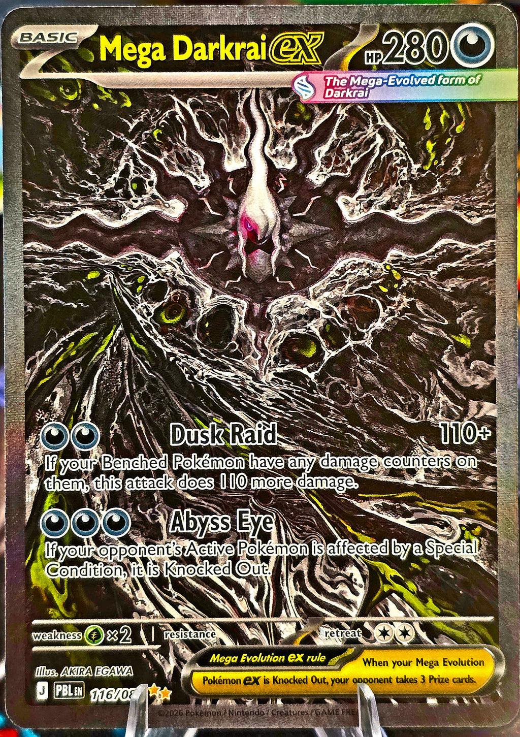 Mega Darkrai ex 116/084 SIR Pitch Black Pokémon TCG English Holo Raw NM