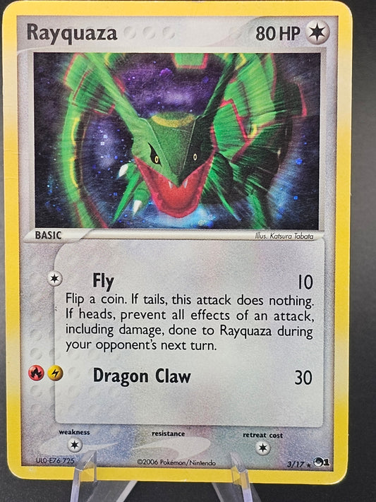 Pokemon - Rayquaza - Holo Rare - 3/17 - Pop Series 1 - (MP)