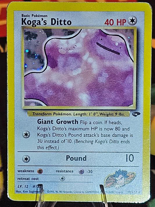 Koga’s Ditto 10/132 Gym Challenge Holo Rare LPMP