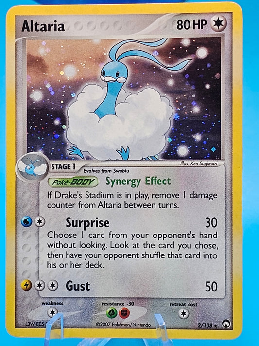 Altaria - 2/108 - Holo Rare NM, English Pokemon EX Power Keepers #2