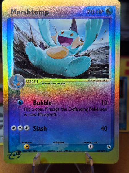 Marshstomp 40/109 Reverse Holo 2003 Pokemon EX Ruby & Sapphire Vintage e reader