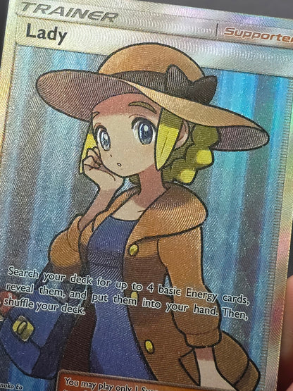 Lady - SV86/SV94 - Pokemon Hidden Fates Sun & Moon Full Art Ultra Rare Card NM