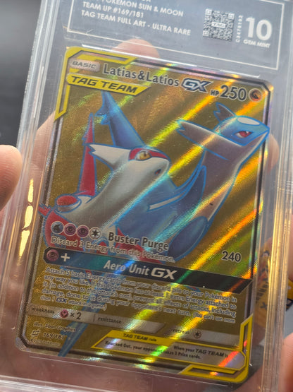Latias & Latios GX Tag Team 169/181 TAG 10 And Latios