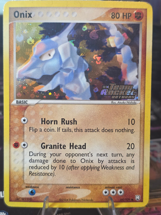 Onix 69/109 Common Reverse Holo Stamped Team Rocket Returns
