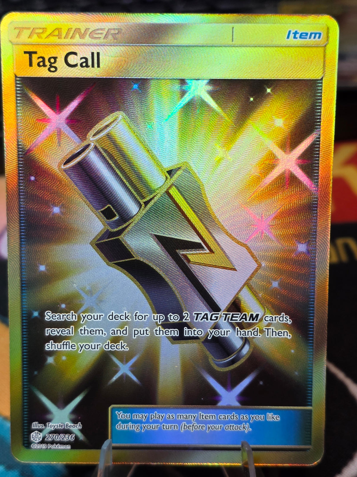 Tag Call #270/236 Secret Rare Cosmic Eclipse 2019