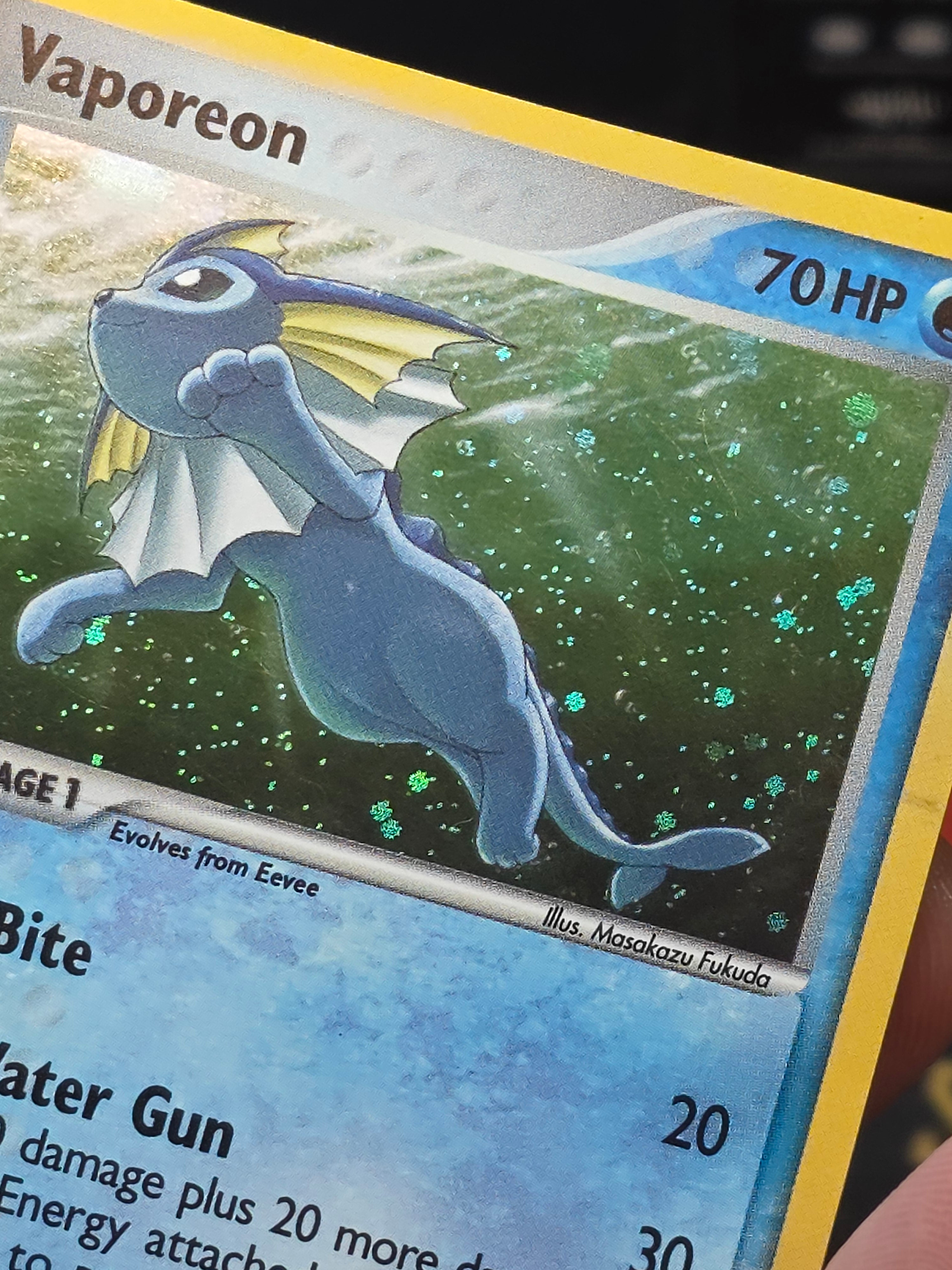 Vaporeon- 6/17 Holo POP Series Pokémon Card Rare 2006